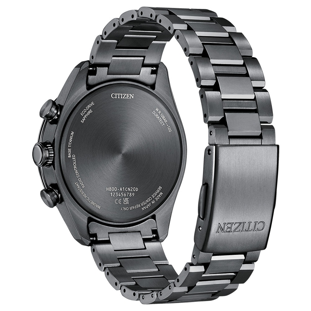 CITIZEN 星辰 100週年限量宇宙幻彩 鈦金屬光動能電波手錶 AT8286-65E, , large