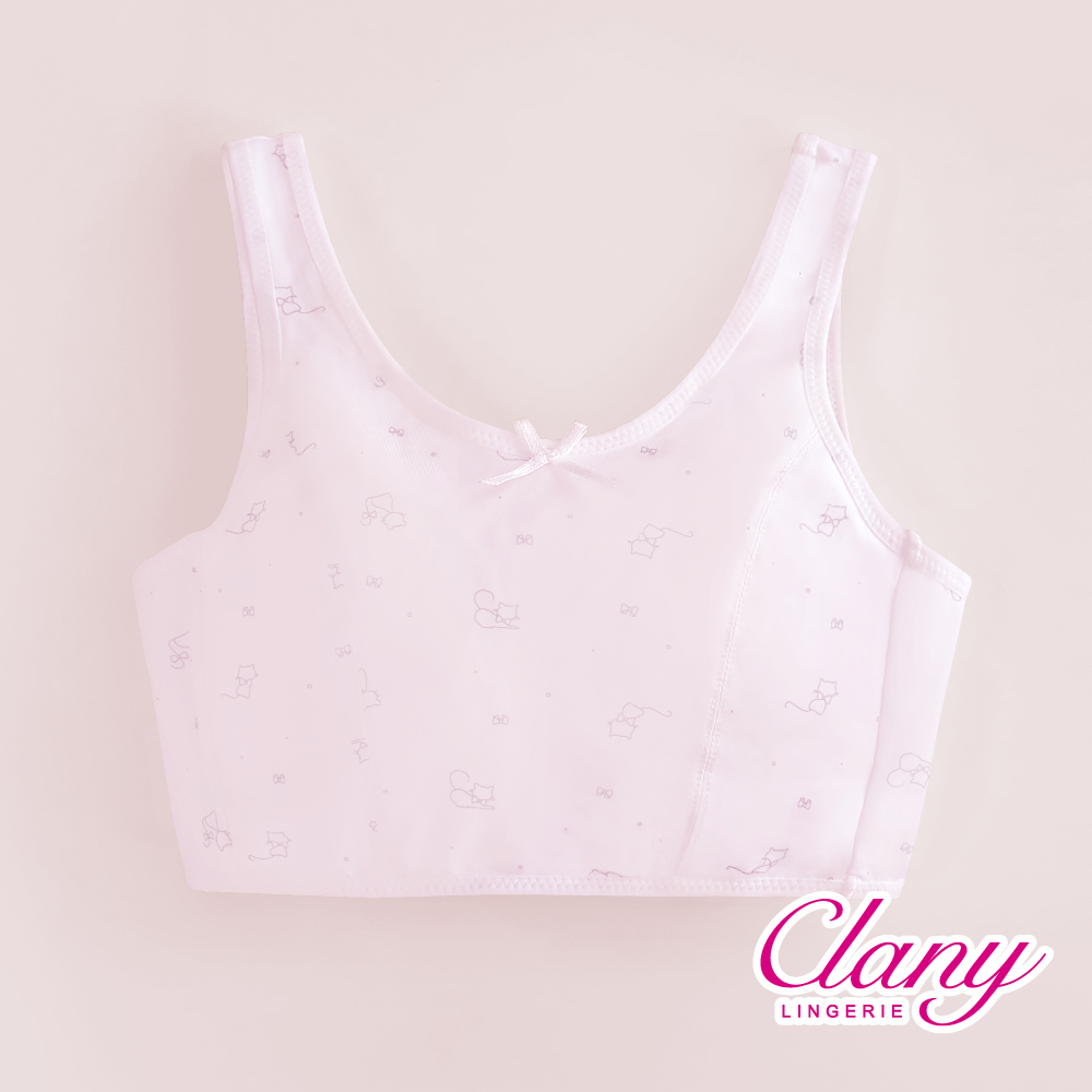 Clany MIT Seamless Wireless Bra – Pink Kitty Youth Cooling Bra, Size S–Q/2XL, Style 8038-31 (For Teens, Growth Support), , large