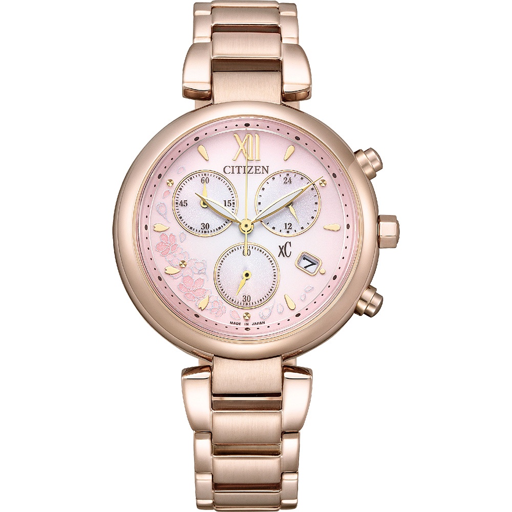 CITIZEN 星辰 XC Hebe田馥甄廣告配戴款 亞洲限定 光動能計時女錶 FB1456-65X, , large
