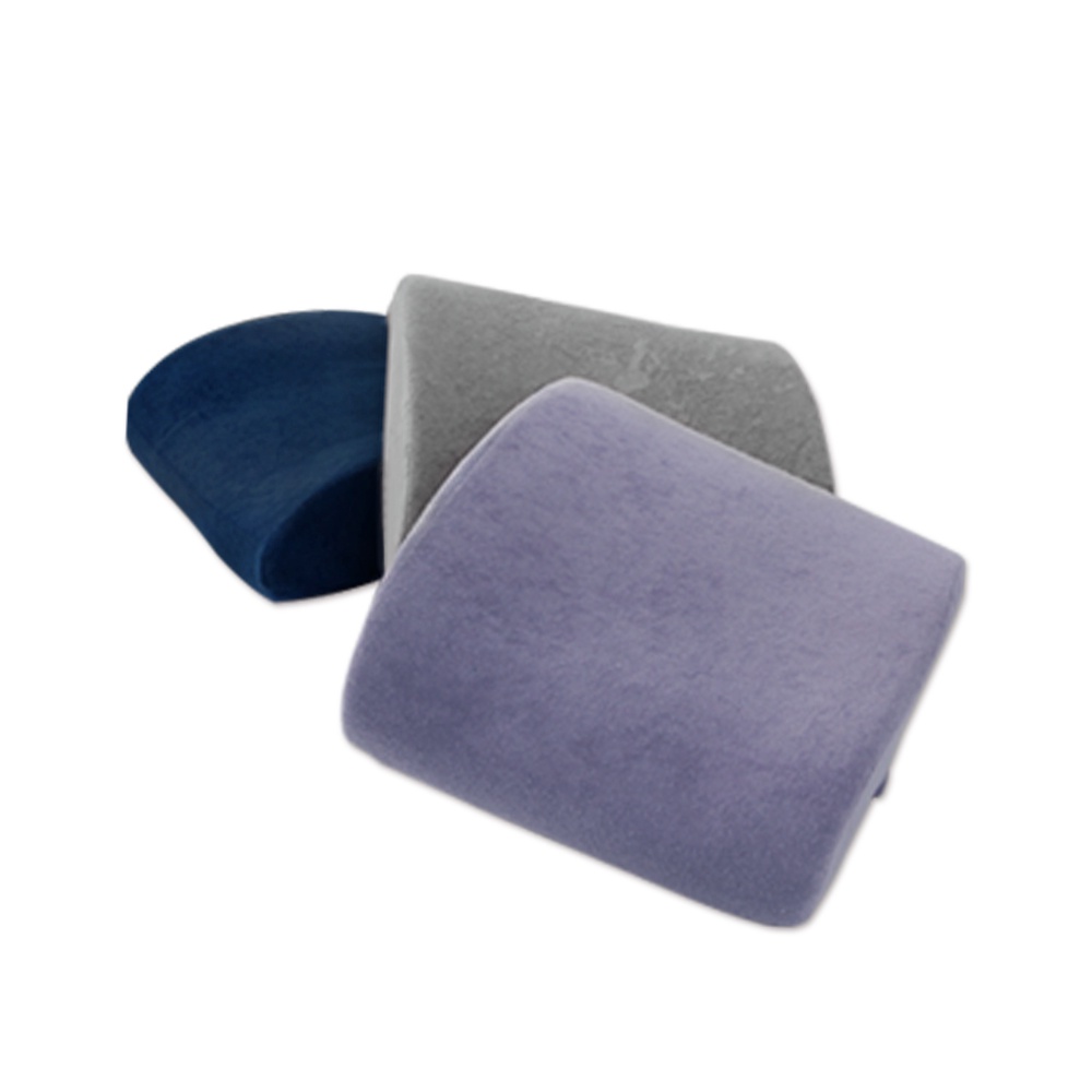 【格藍傢飾】驅蚊防蟎毛巾布舒壓腰靠墊 記憶綿 記憶枕 護腰靠墊 辦公椅靠墊 腰靠 腰枕 坐椅靠墊, , large