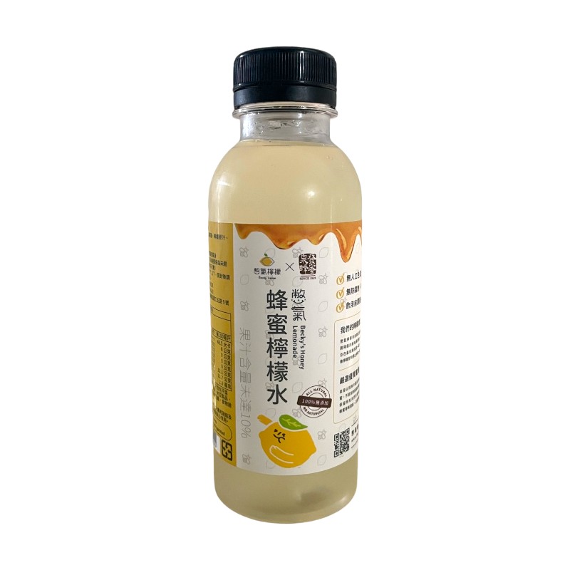 憋氣檸檬x泉發蜂蜜 蜂蜜檸檬水400ml, , large