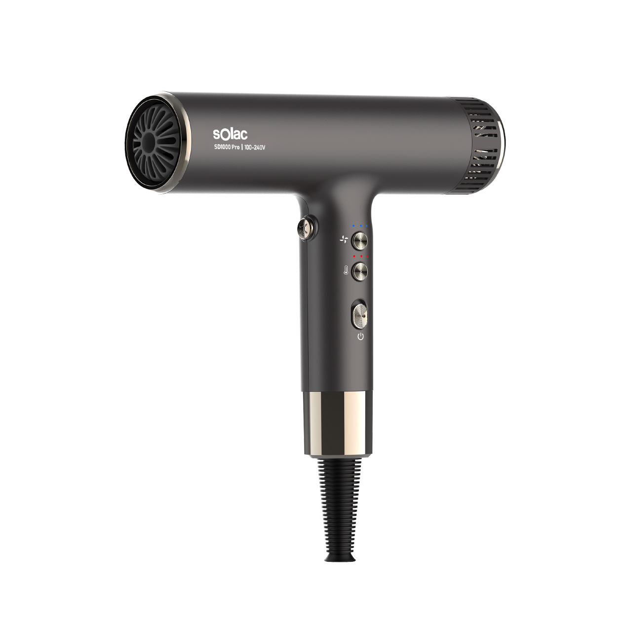 sOlac SD-1000 PRO 國際電壓高速負離子吹風機 負離子吹風機 吹風機 (鈦灰色), , large