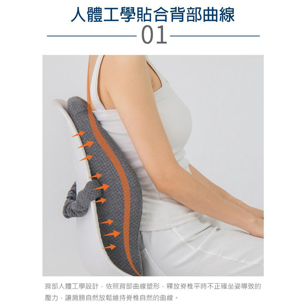 【日本旭川】AIRFit氧活力進階版人體工學護脊腰靠坐墊組  透氣 坐墊 腰靠墊 椅子靠墊 坐靠墊 辦公 電腦椅 記憶棉, , large
