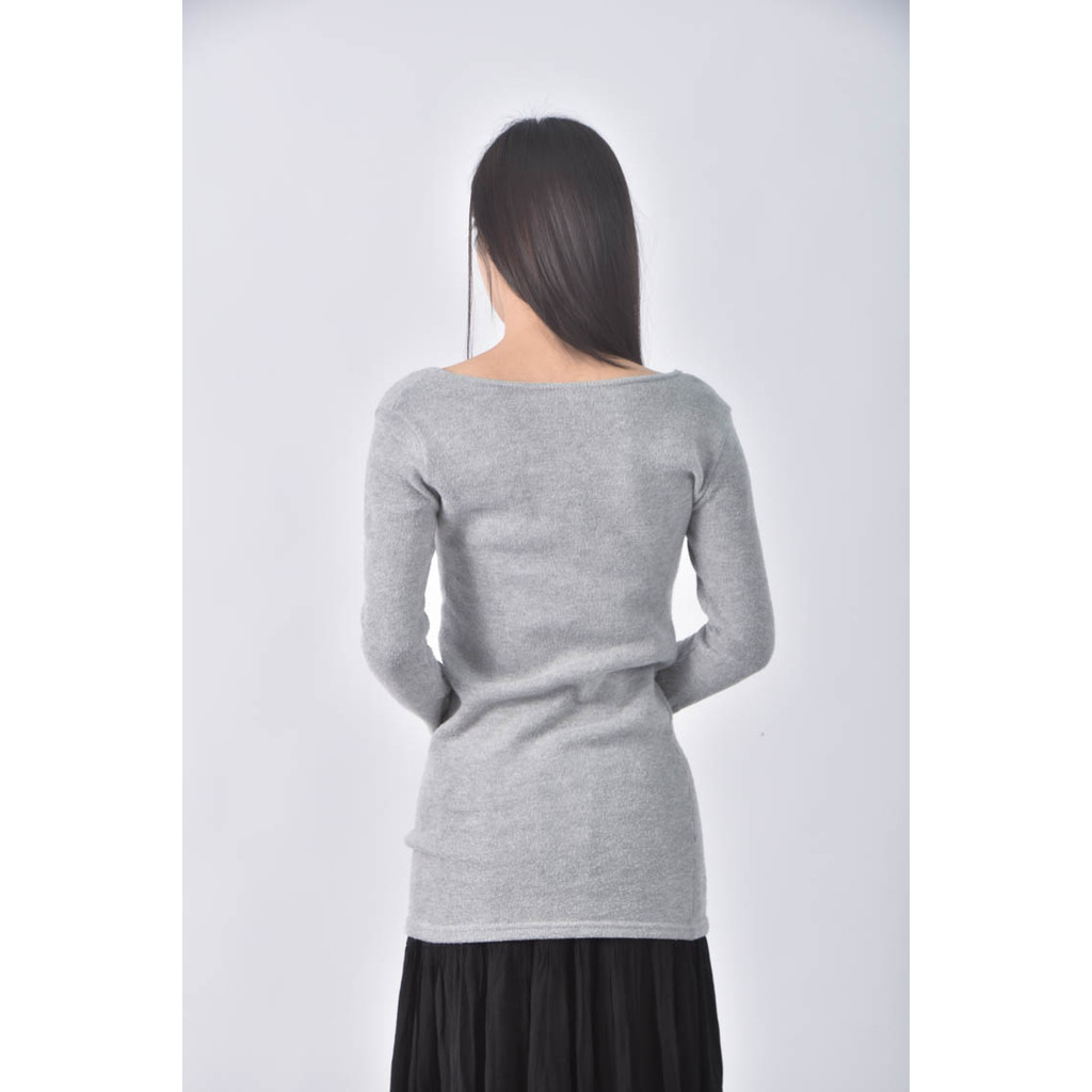 (S) 【又又私服】alice fashion shop素面灰色長袖上衣二手衣, , large