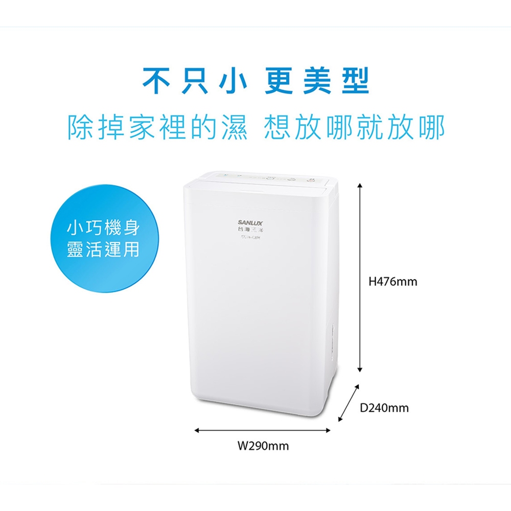 SANLUX 3-5 Ping Grade 1 Energy-Saving 6L Dehumidifier SDH-68M, , large