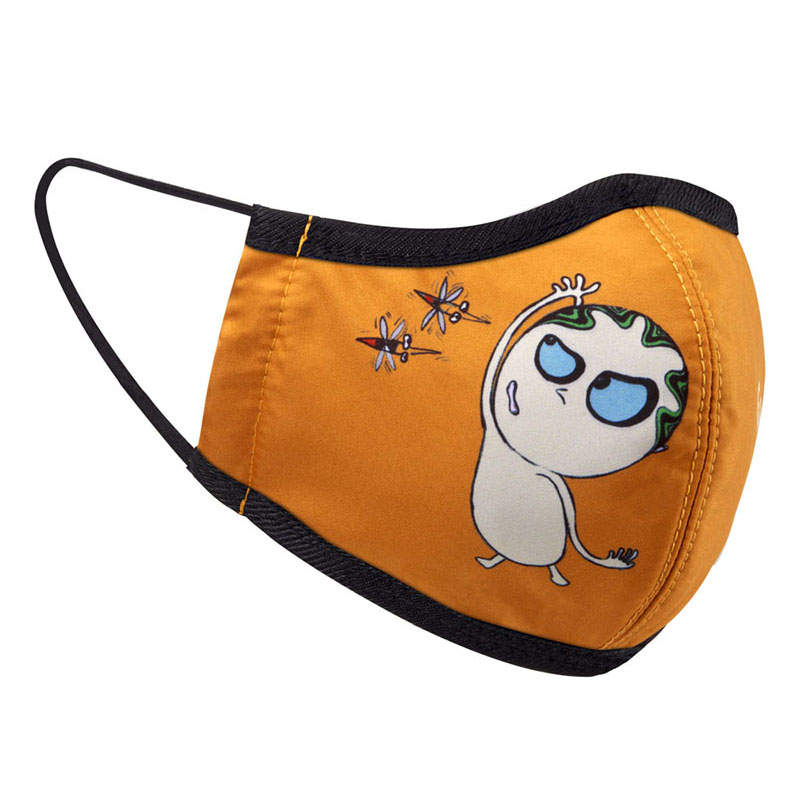 【seisei】Antibacterial Face Masks_Buddy Annoying / Orange