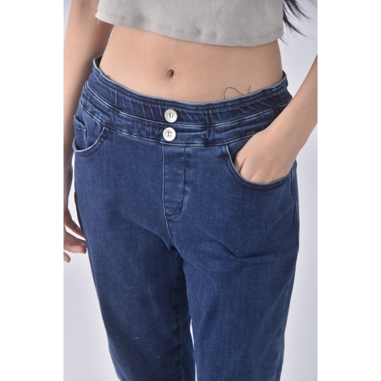 (L) joan丹寧牛仔質感藍色長褲二手衣, , large