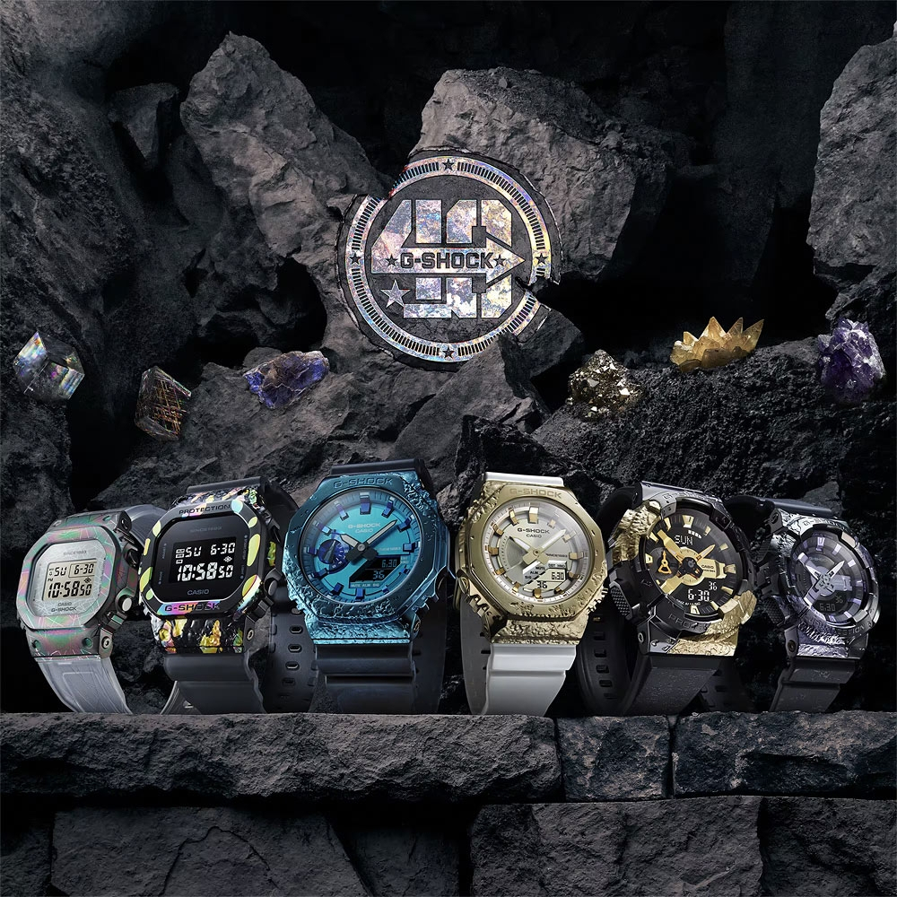 CASIO 卡西歐 G-SHOCK 40 週年探險家之石系列 雙顯手錶 GM-114GEM-1A9, , large