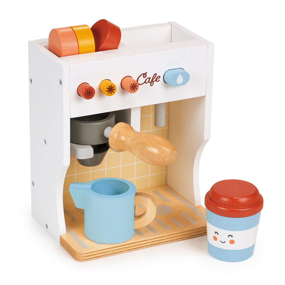 Mentari 義式濃縮膠囊咖啡機(木製玩具/角色扮演), , large