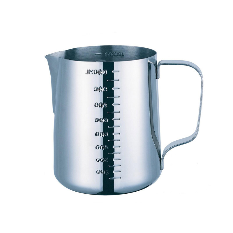 PEARL HORSE Stainless Steel Latte Art Cup with Scale 1000cc – JA-S-081-1000, , large