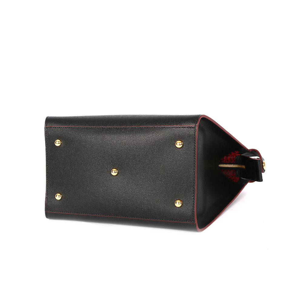 LONGCHAMP 硬殼牛皮水餃二用包/黑色, , large