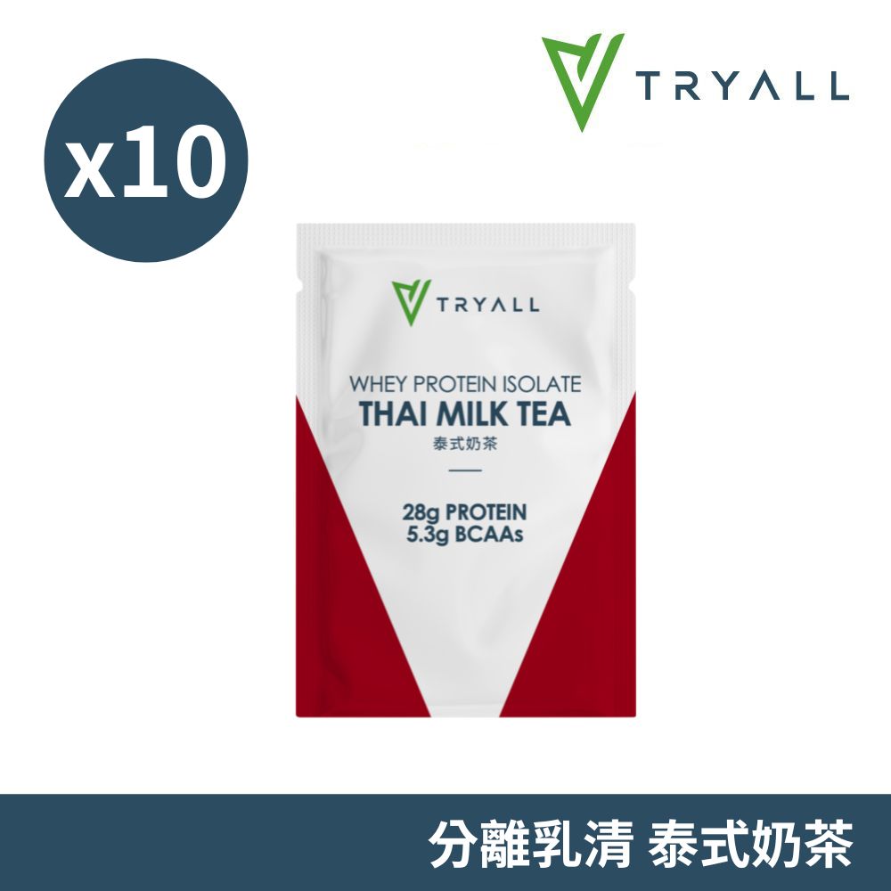 [饌元]Tryall 分離乳清蛋白10入-泰式奶茶35g, , large