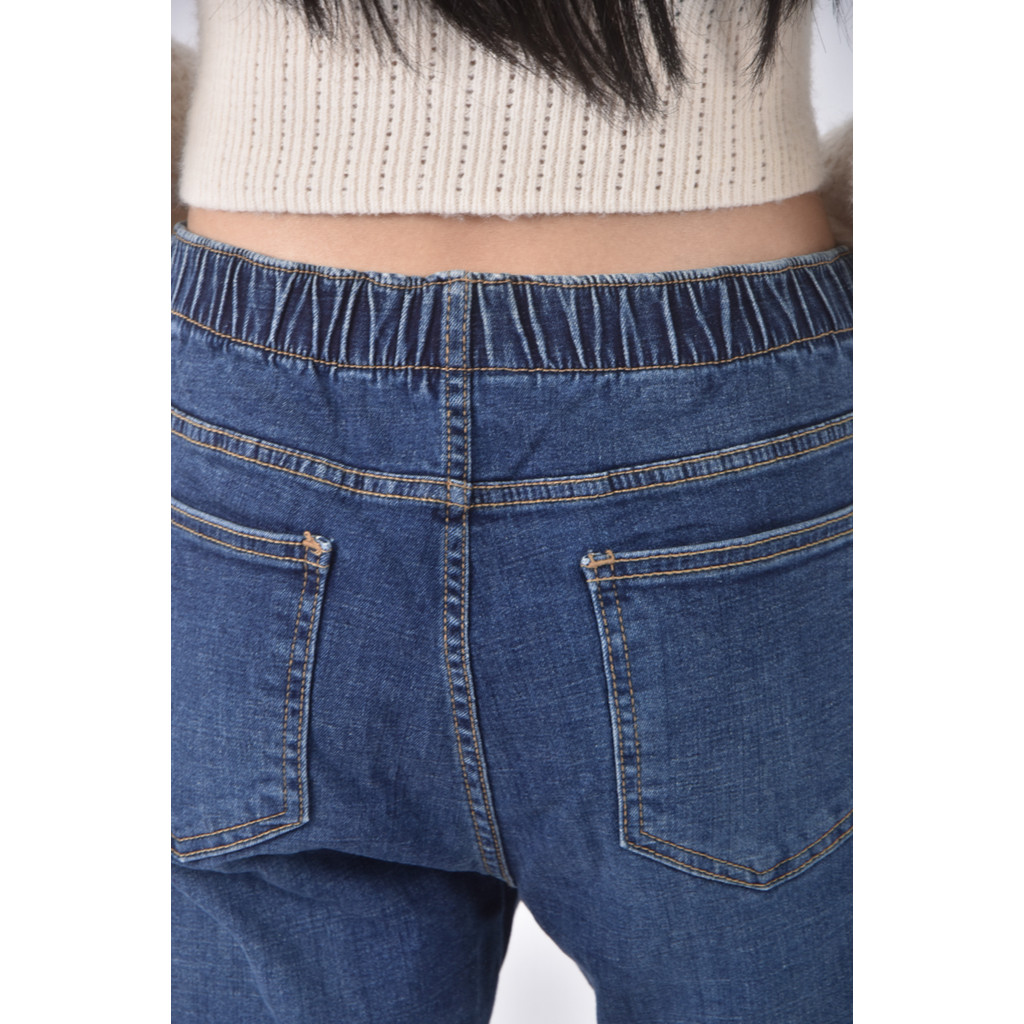 (L) flyup韓牌丹寧牛仔直筒藍色長褲二手衣, , large