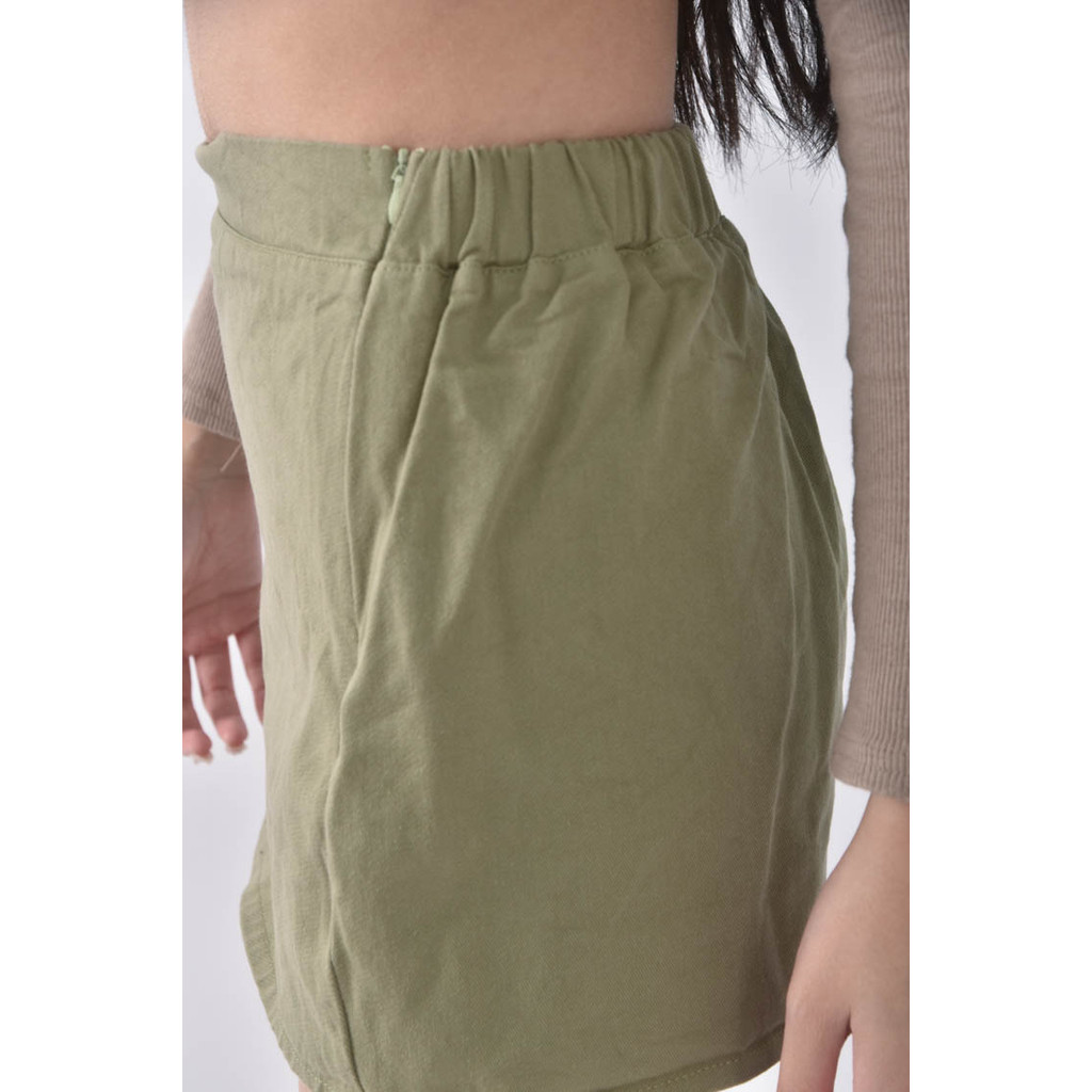 (S) 【粿粿私服】綠色褲裙二手衣, , large