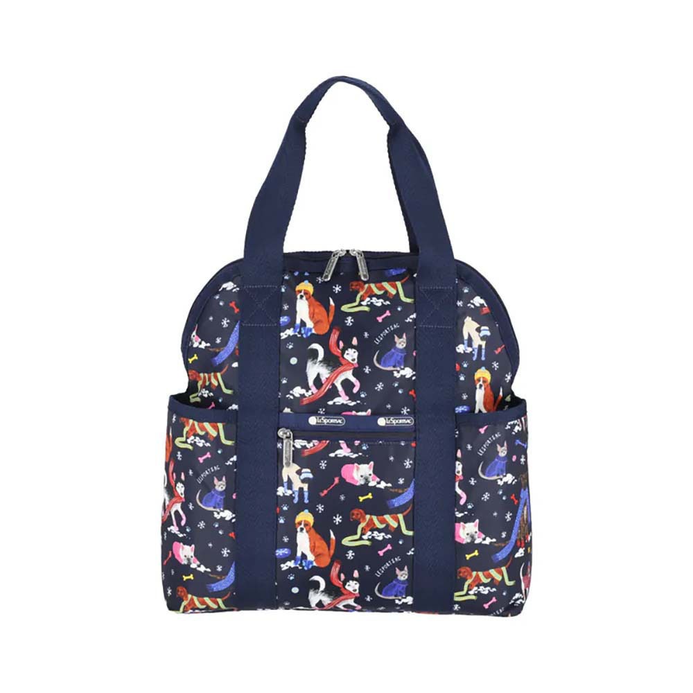 |快速出貨|Lesportsac Double Trouble Backpack 手提兩用後背包媽媽包/ 雪國汪星人, , large