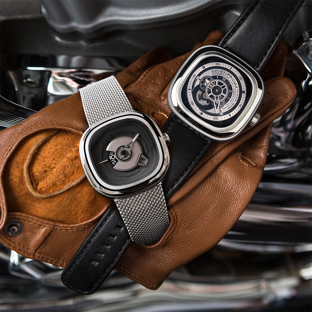 SEVENFRIDAY PE1/01M 極簡設計自動上鍊米蘭帶機械錶 送禮推薦-44.5X44mm, , large