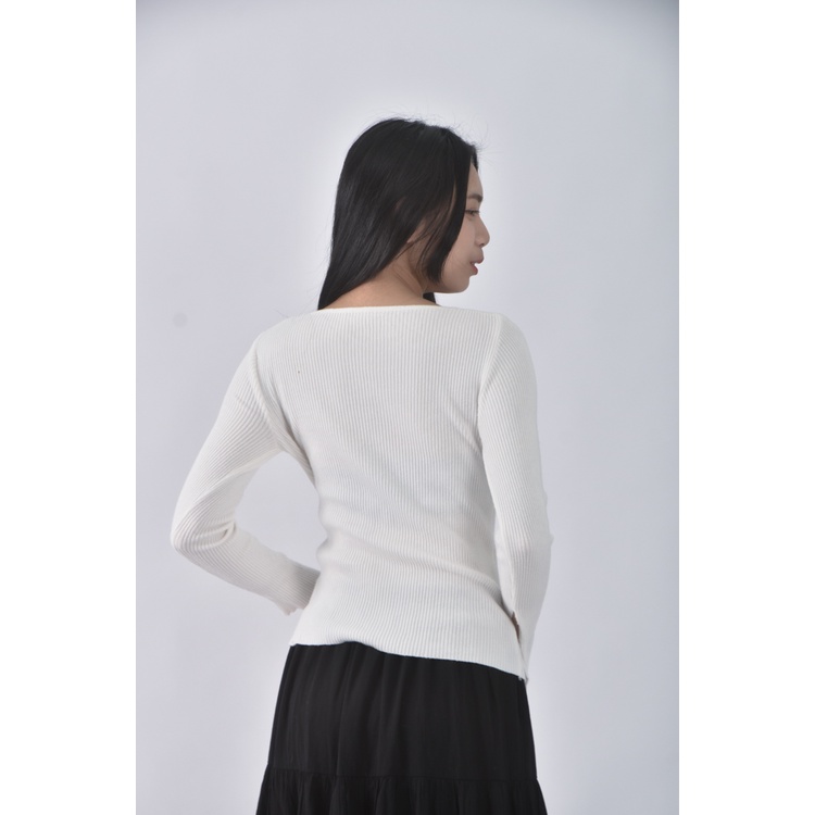 (S) 【安于晴Charlene私服】good logo質感棉質白色長袖上衣二手衣, , large