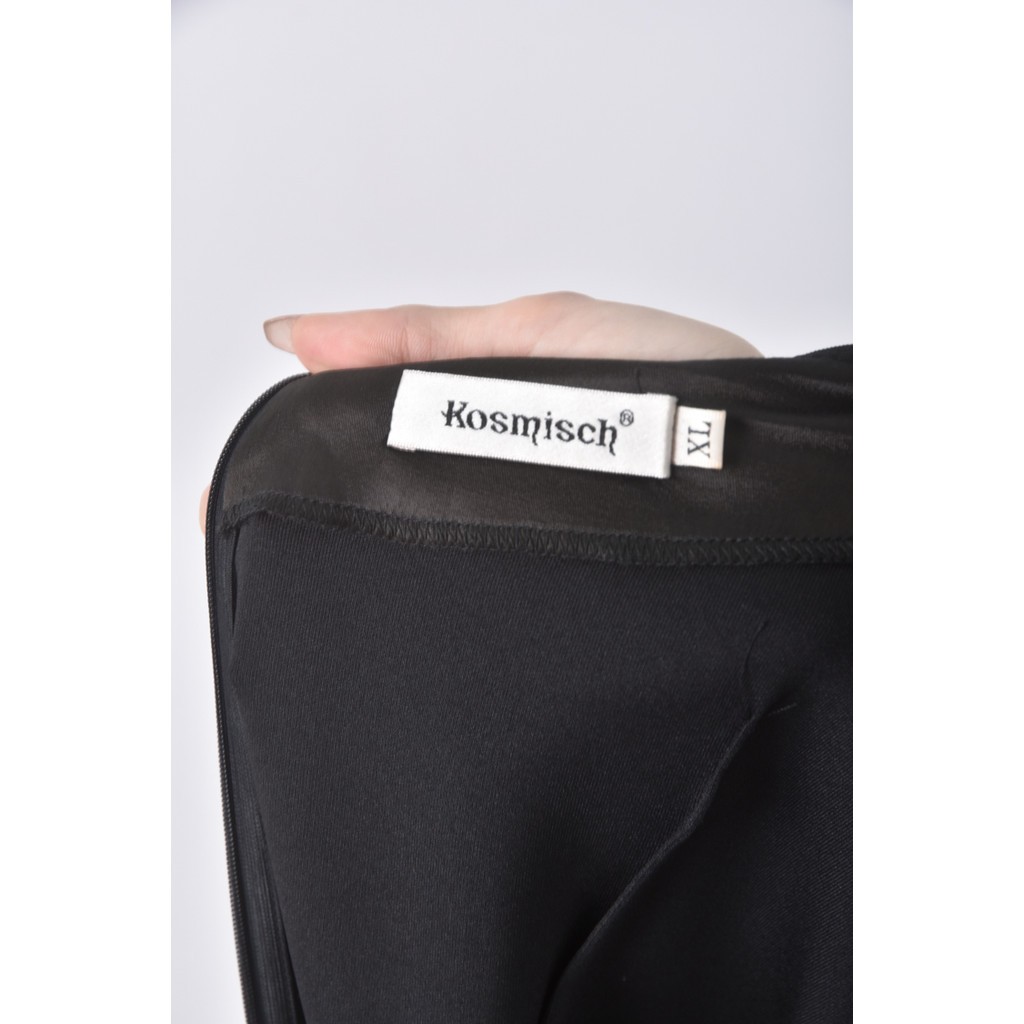 (M) kosmisch露背黑色洋裝二手衣, , large