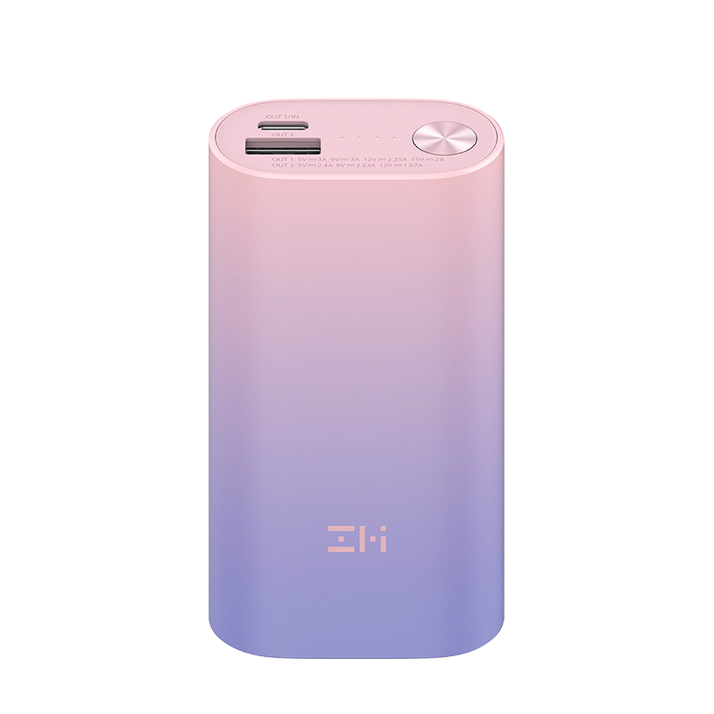 〔佳美能〕ZMI 30W 10000mAh 迷你型行動電源 (QB818)-浪漫紫, , large