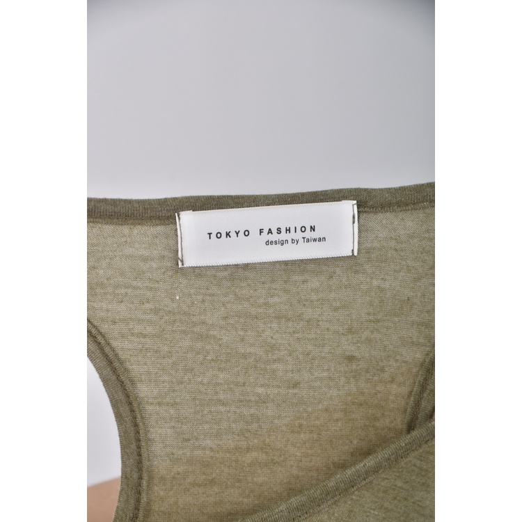 (S) tokyo fashion字母寬鬆綠色洋裝二手衣, , large