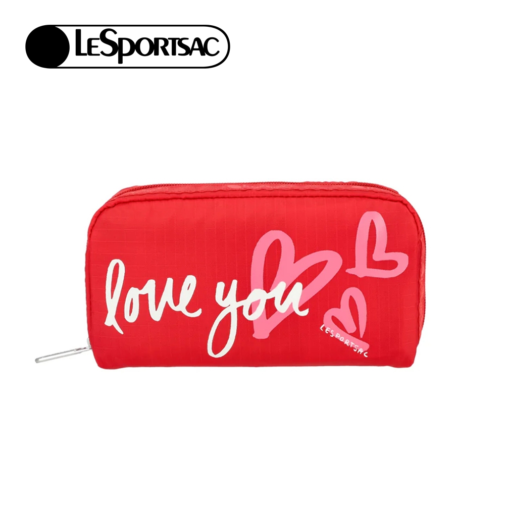 |快速出貨|Lesportsac Rectangular Cosmetic 長形化妝包/ 情書手繪風, , large