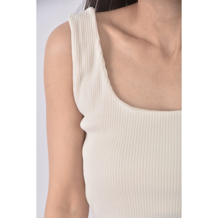 (S) topdressing韓牌質感修身短版有內襯杏色上衣二手衣, , large