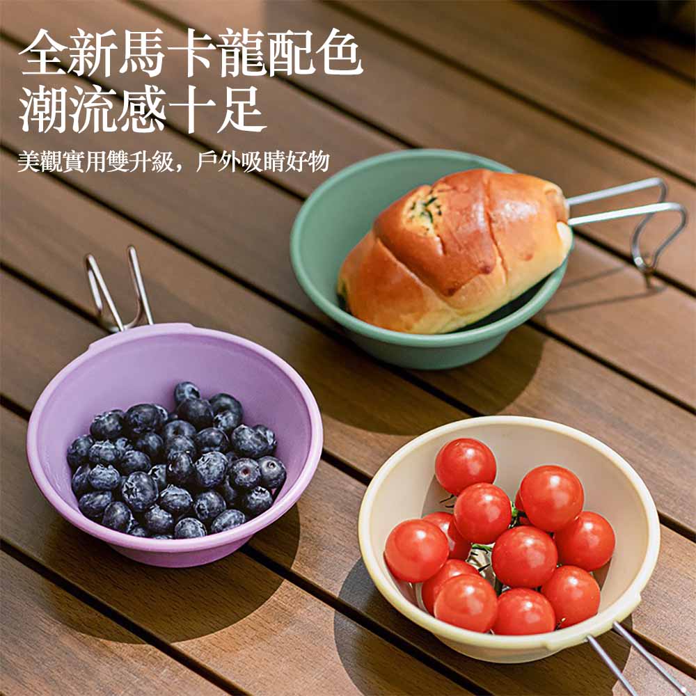 新款食品級耐用露營雪拉碗青草綠1個裝（露營餐具 耐熱碗 野餐碗 戶外便攜碗）, , large