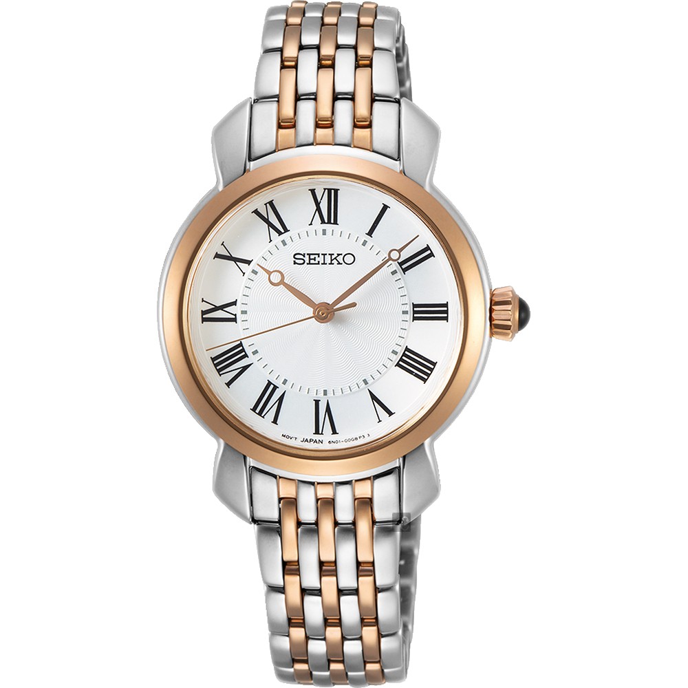SEIKO 精工 CS系列羅馬女錶-雙色/29.2mm 6N01-00F0KS(SUR628P1), , large