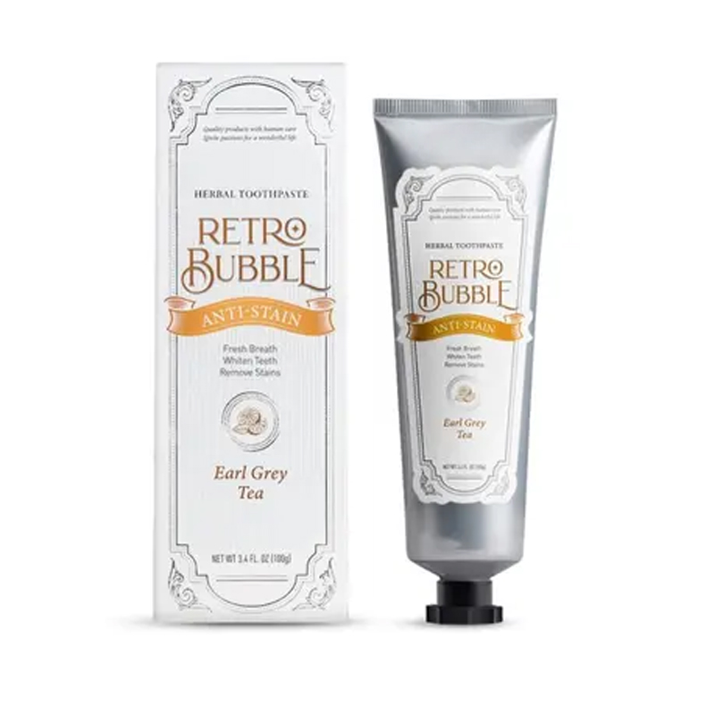 【任e購】RETRO BUBBLE-去漬防護草本精品牙膏&ndash;伯爵下午茶口味 (100g/入*1入), , large