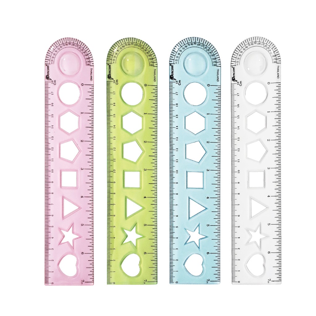 Pencom尚禹 18公分放大鏡造型尺 (RL-103)*不挑色, , large