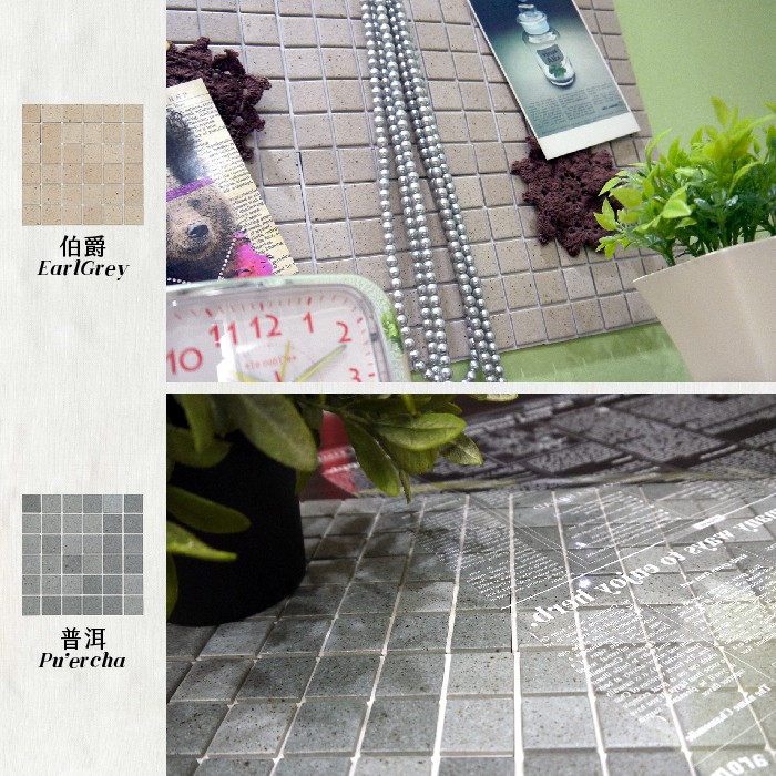 Japanese Handmade Mosaic Tile Stickers – 10-Pack “Layered Pudding” Design | DIY 3M Self-Adhesive | Water-Resistant Peel and Stick Tiles | Made in Japan
, , large