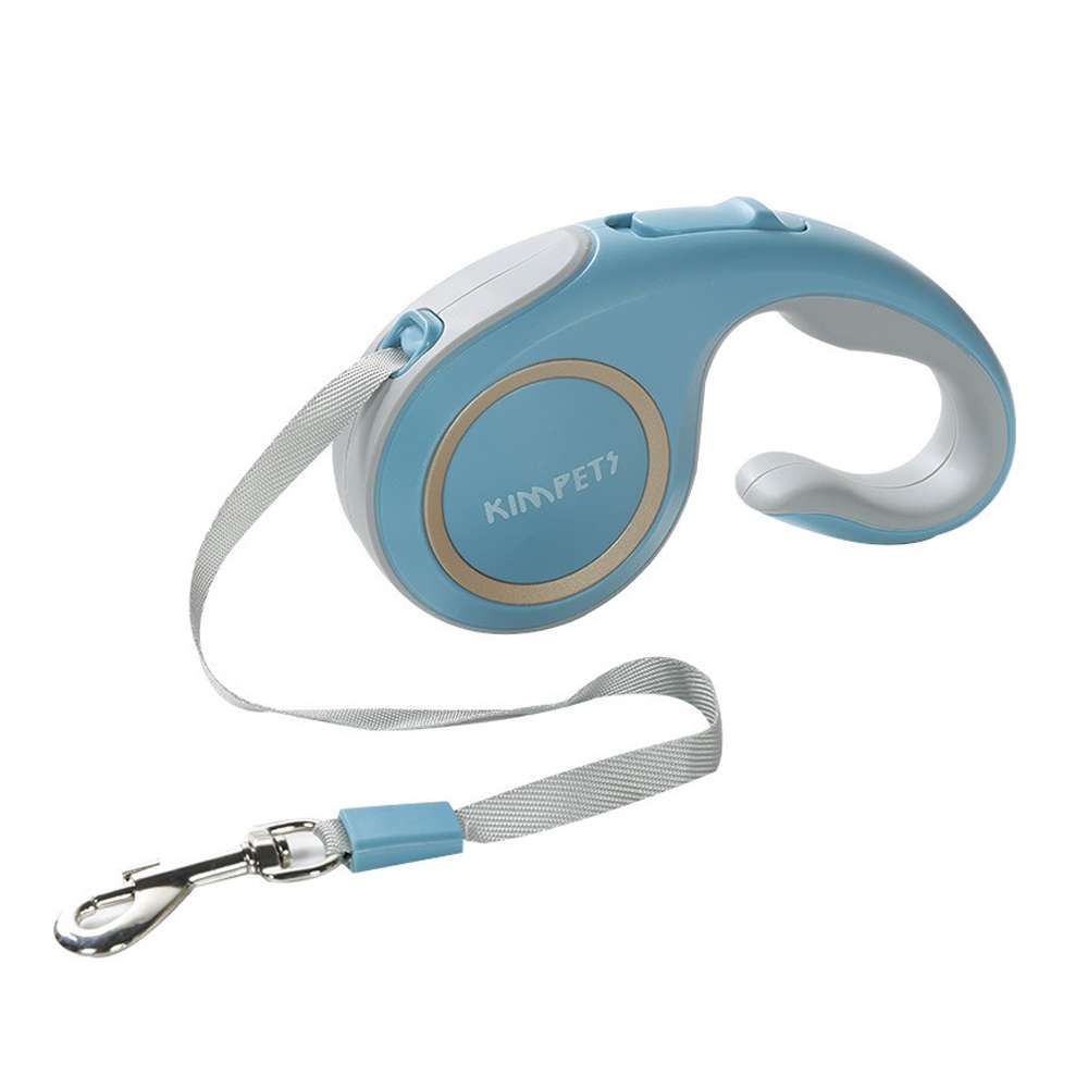 摩達客寵物-Kim Pets 優雅簡約寵物自動伸縮牽繩拉繩/5米長/四色可選, , large