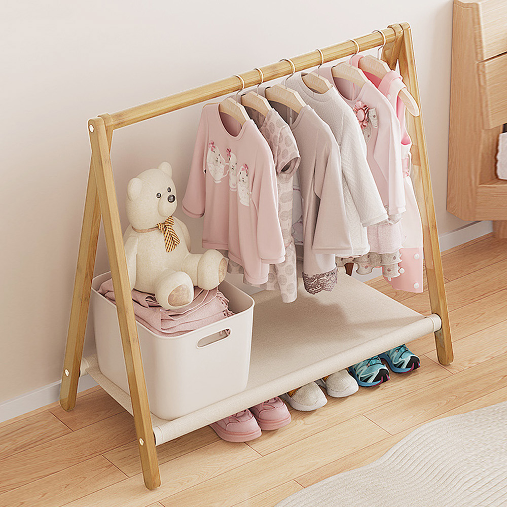 【AOTTO】楠竹多功能收納折疊衣帽架(HA-015), , large