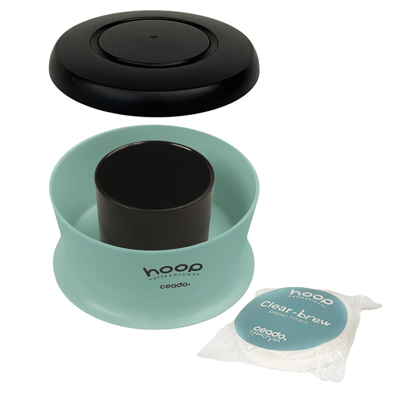 【Ceado】義大利 Hoop 咖啡濾杯 (黑色 / 透明 / 海藍色) 含上蓋, , large