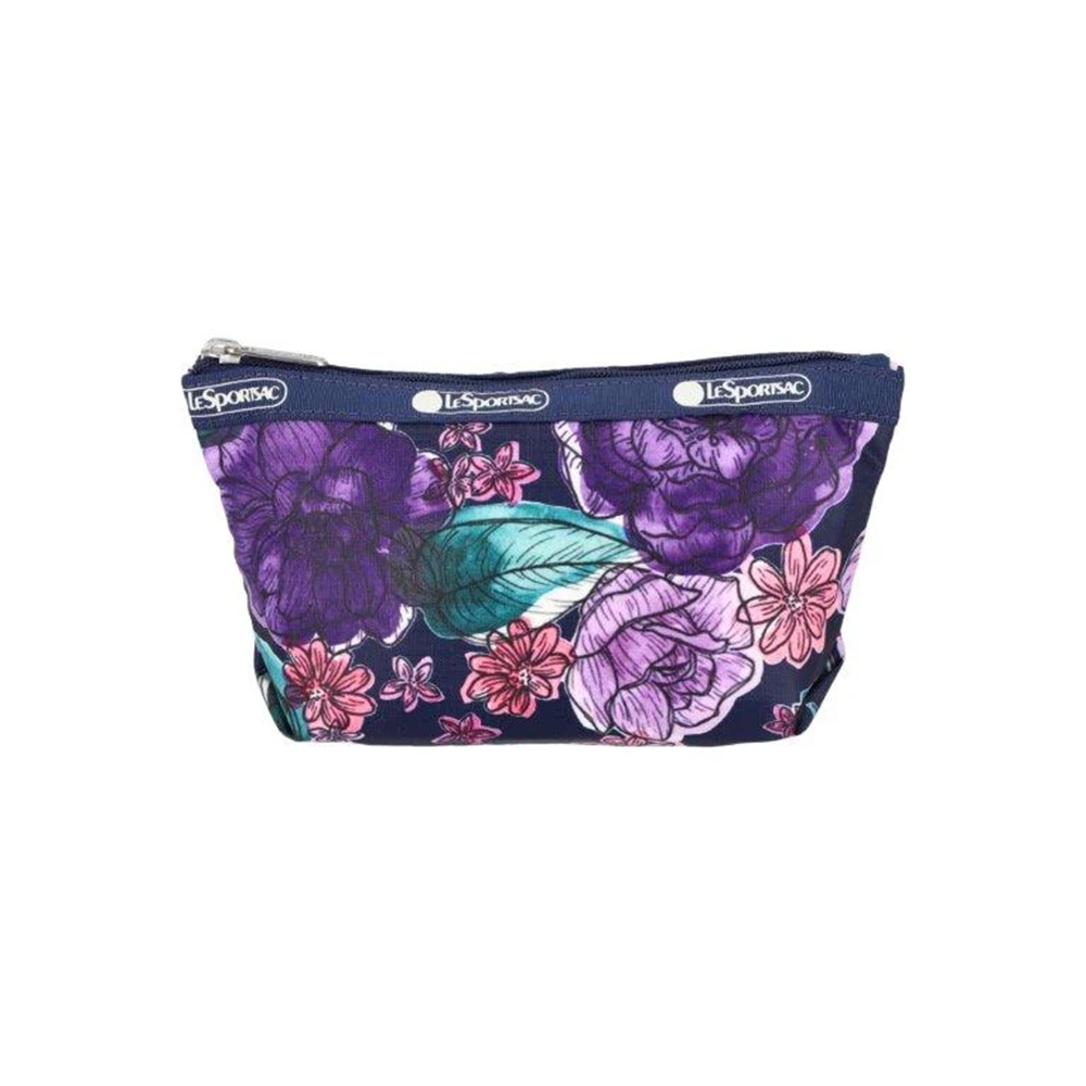 |快速出貨|Lesportsac Small Sloan Cosmetic 小型收納梯形化妝包/ 繪染花卉, , large