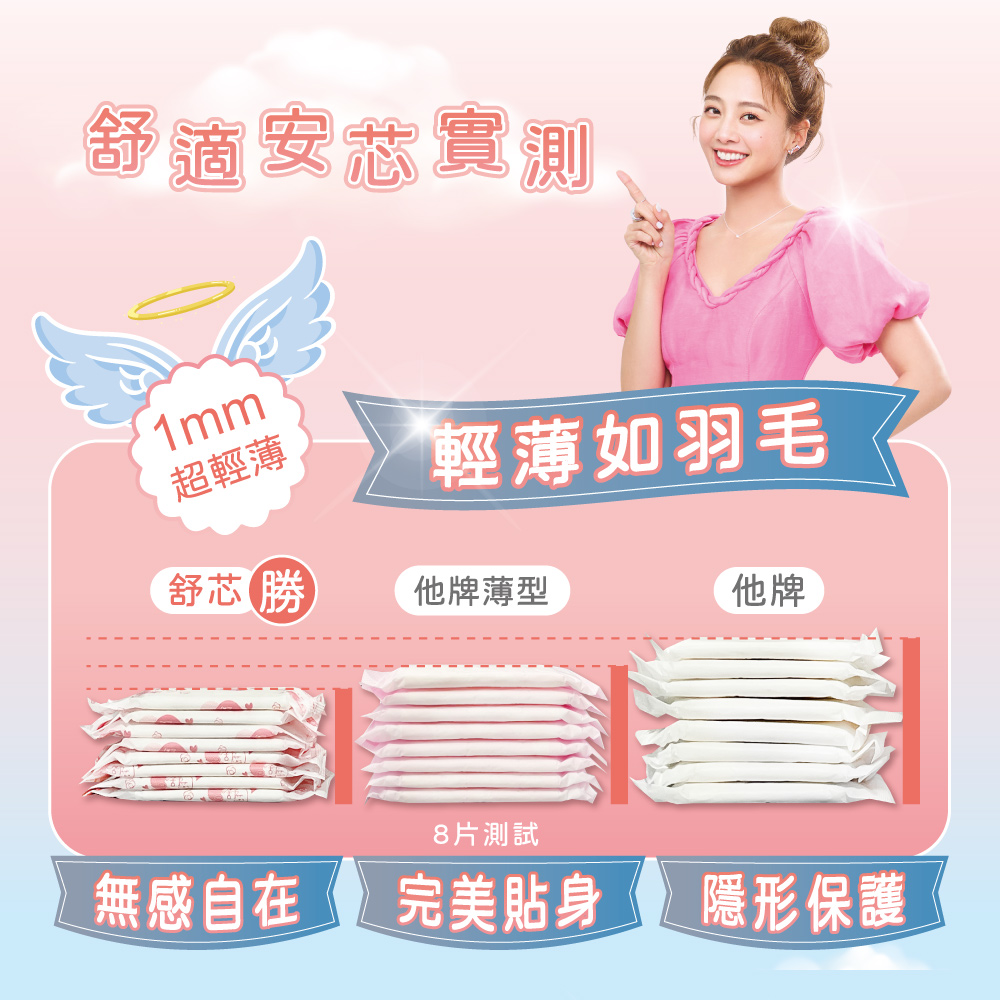 【舒芯】超薄抑菌涼感衛生棉-夜用(29cm/7片*5包), , large