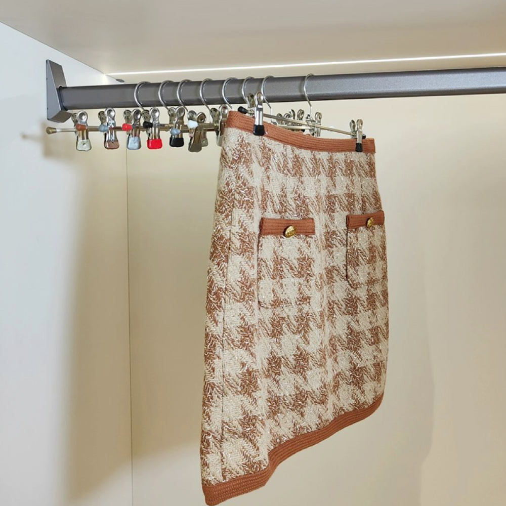 【德國MAWA】德國原裝進口 無痕止滑 時尚多功能裙褲夾30cm 20入/白, , large