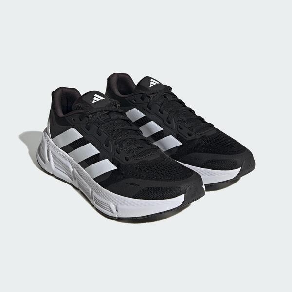 Adidas Questar 2 M 男 慢跑鞋 運動 休閒 基本款 舒適 透氣 穩定 緩震 黑白 [IF2229], , large