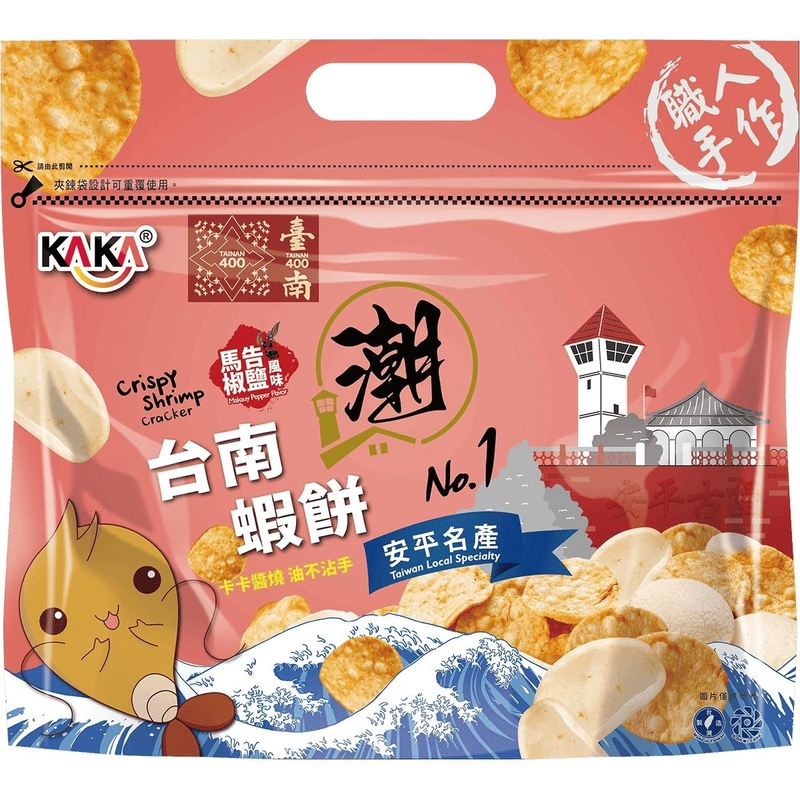 KAKA台南潮蝦餅-馬告椒鹽風味120g, , large