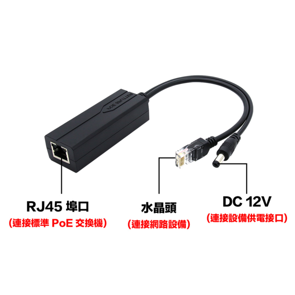 昌運監視器 PD02SL PoE 供電分離器(隔離型) 最遠可達100M, , large