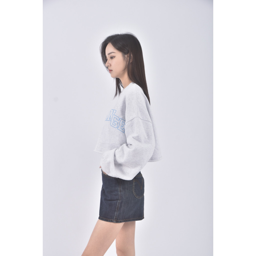 (M) orixin dusty 5丹寧牛仔質感藍色短裙二手衣, , large