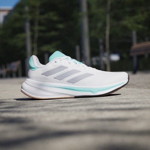Adidas Response Super 女 慢跑鞋 運動鞋 透氣 緩震 白 水藍 [JI4639], , large