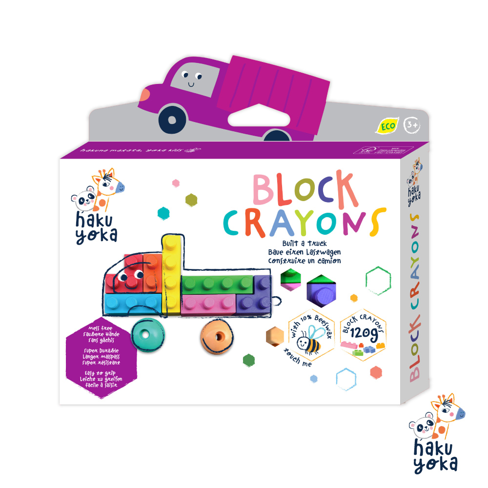 Haku Yoka Block crayons - Truck, , large