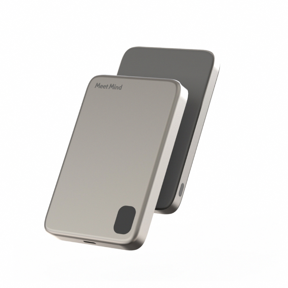 [Meet Mind]5000mAh Mini Magsafe 三用磁吸快充行動電源-鋁合金款 原色鈦, , large