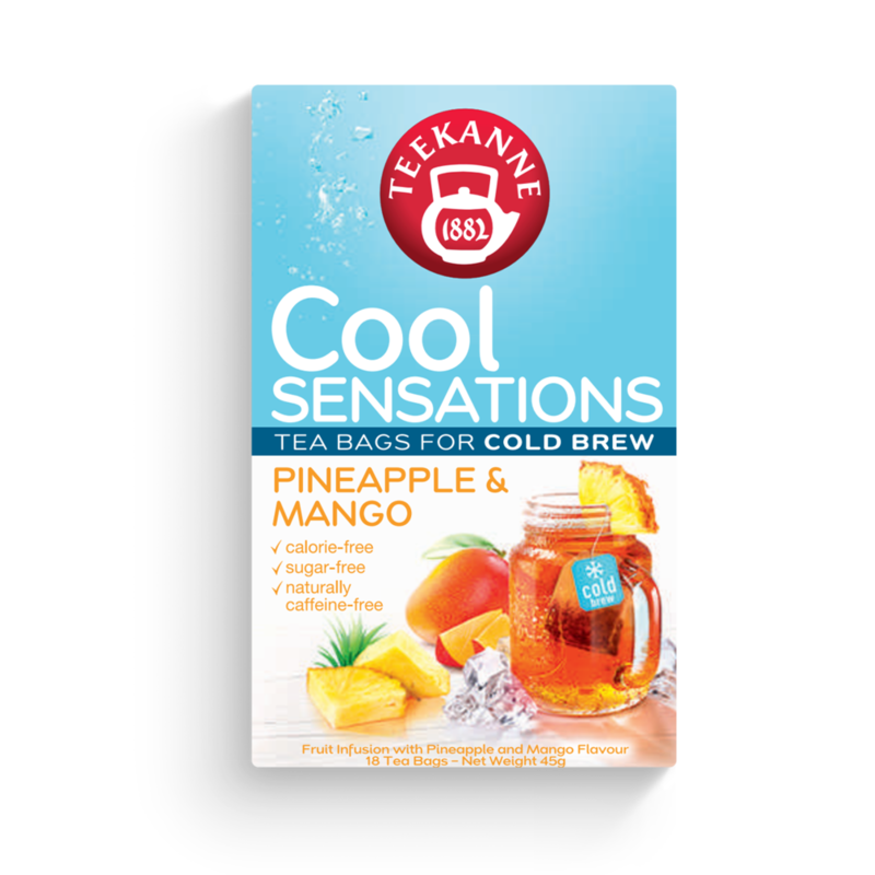 【TEEKANNE 恬康樂】鳳梨芒果水果茶 (2.5g x 18包/ 盒)｜無咖啡因 零卡路里, , large
