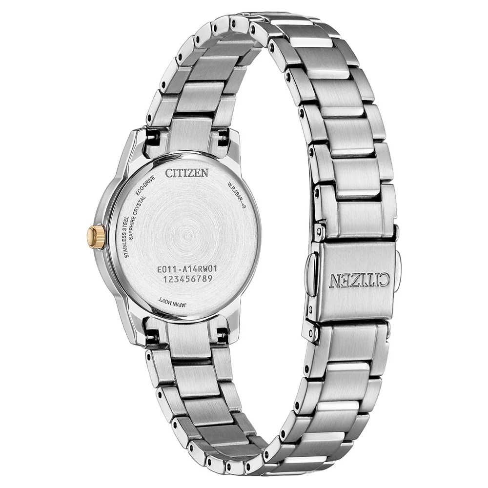 CITIZEN 星辰 光動能經典女錶-黑/27.5mm EW2317-76E, , large