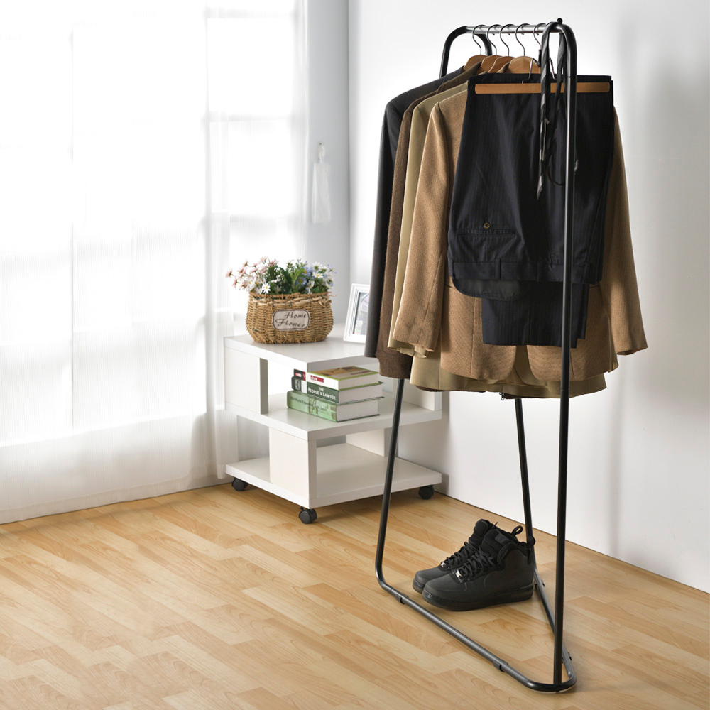 【H&R安室家】台製簡約單桿吊衣架/掛衣架LS256, , large