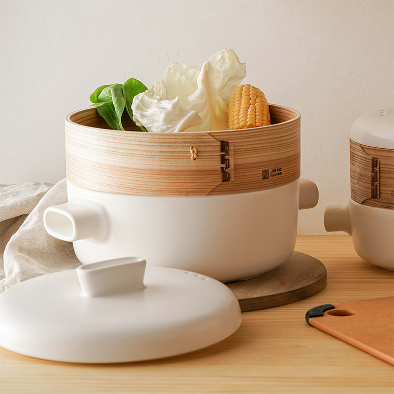 JIA Steamer set, Steamer basket, 24cm, extended heigh, , large