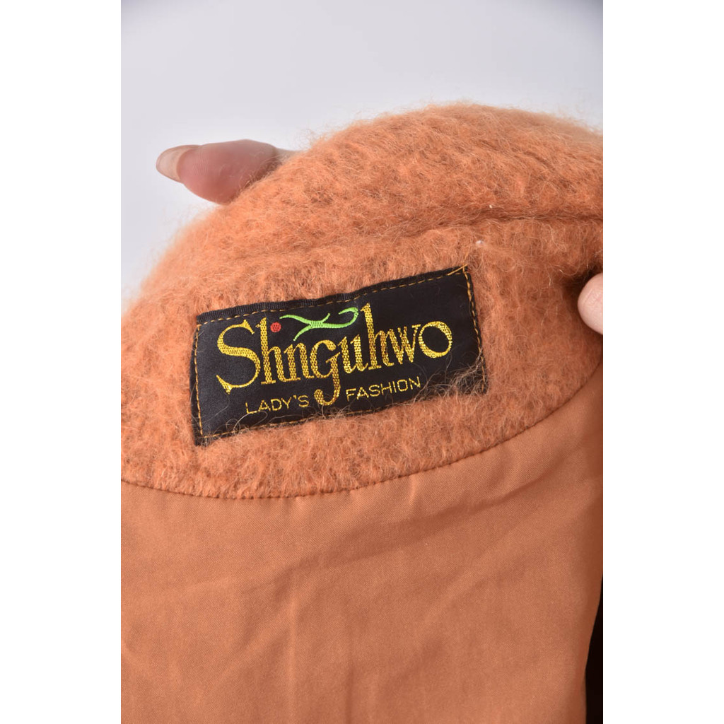 (S) shnguhwo排扣橘色外套二手衣, , large