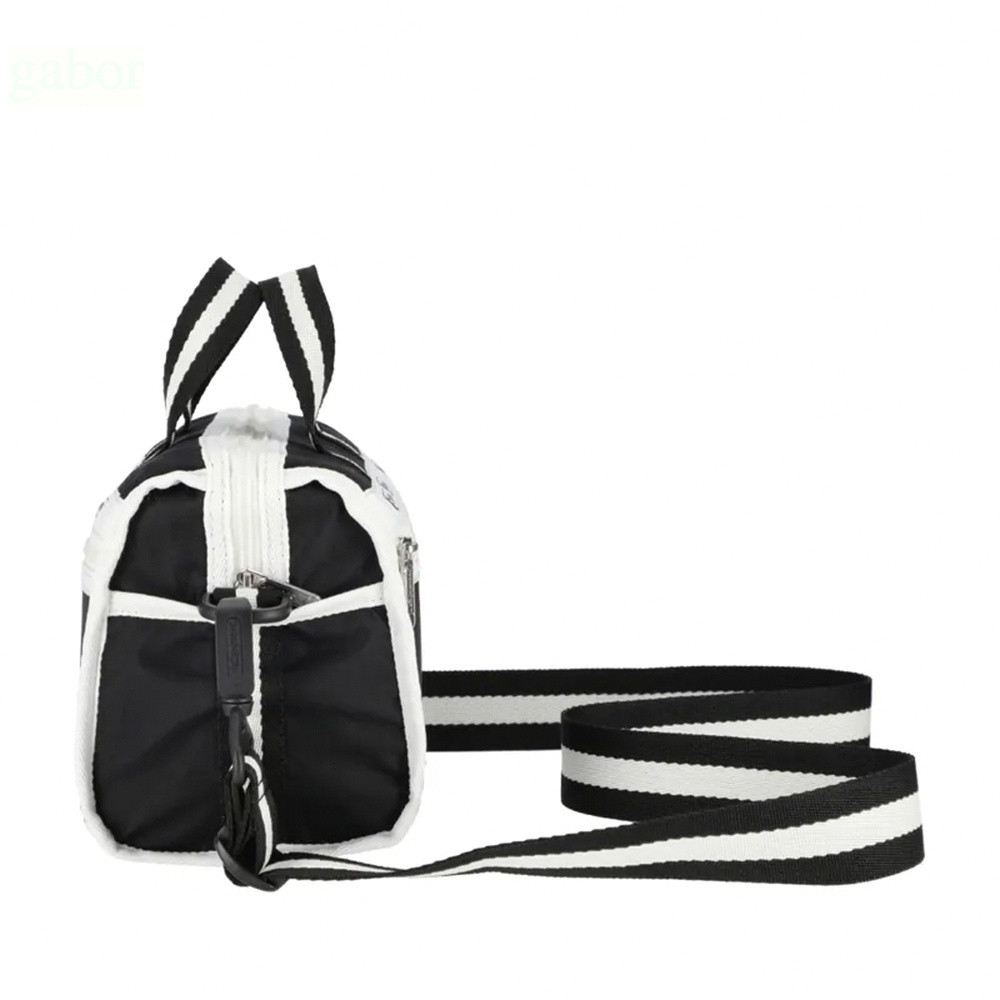 Lesportsac MINI DUFFEL CROSSBODY 迷你筒狀肩背包 -滾邊夜幕黑, , large